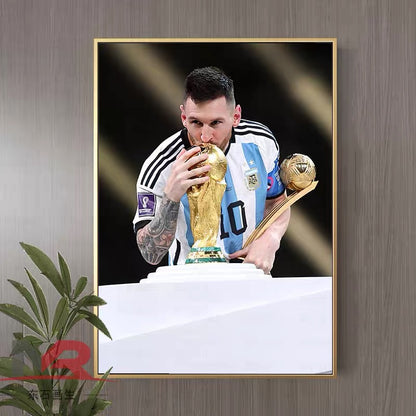 Lionel Messi Football Poster – Iconic Soccer Wall Art
