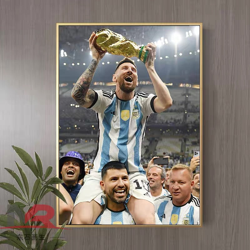 Lionel Messi Football Poster – Iconic Soccer Wall Art