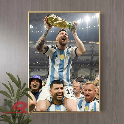 Lionel Messi Football Poster – Iconic Soccer Wall Art