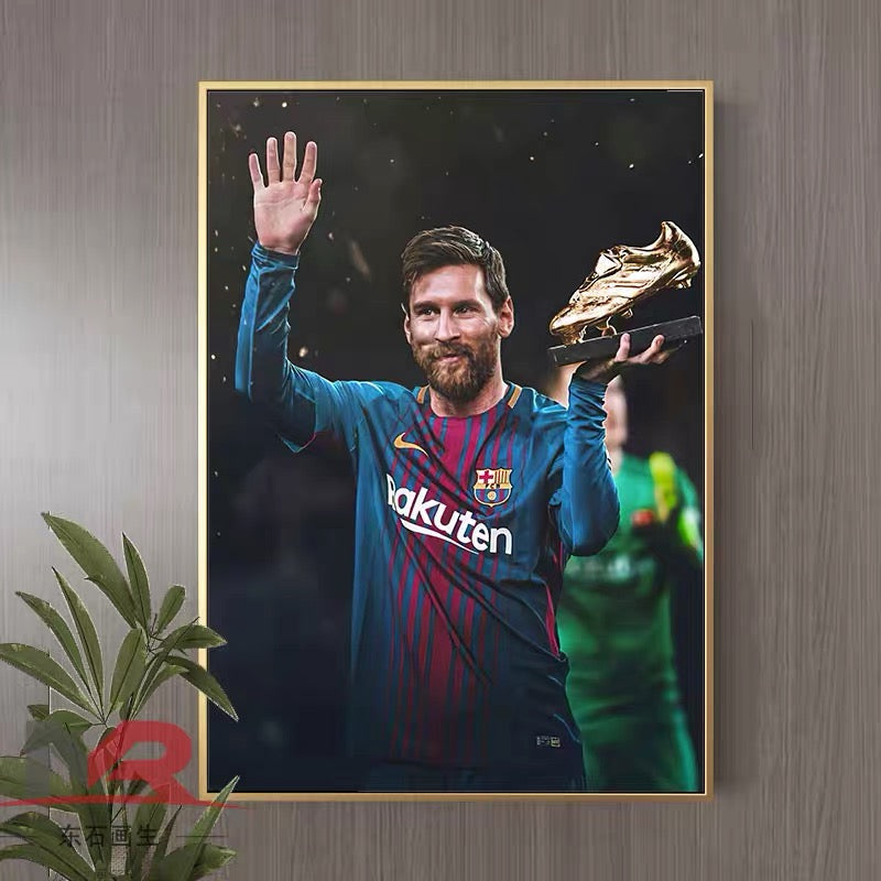 Lionel Messi Football Poster – Iconic Soccer Wall Art