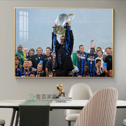 José Mourinho · Pep Guardiola · Diego Simeone Football Coach Poster – Iconic Club Wall Art