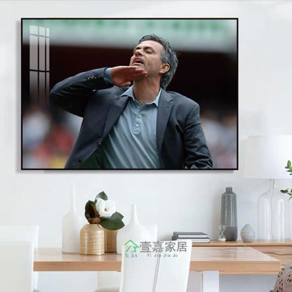 José Mourinho · Pep Guardiola · Diego Simeone Football Coach Poster – Iconic Club Wall Art