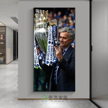 José Mourinho · Pep Guardiola · Diego Simeone Football Coach Poster – Iconic Club Wall Art