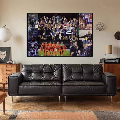 Inter Milan Football Club Poster – Championship Award Wall Art