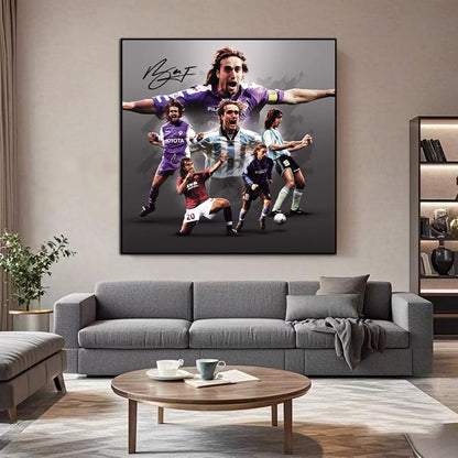 Batistuta Football Legend Poster – Iconic Sports Wall Art