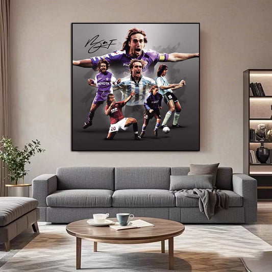 Batistuta Football Legend Poster – Iconic Sports Wall Art