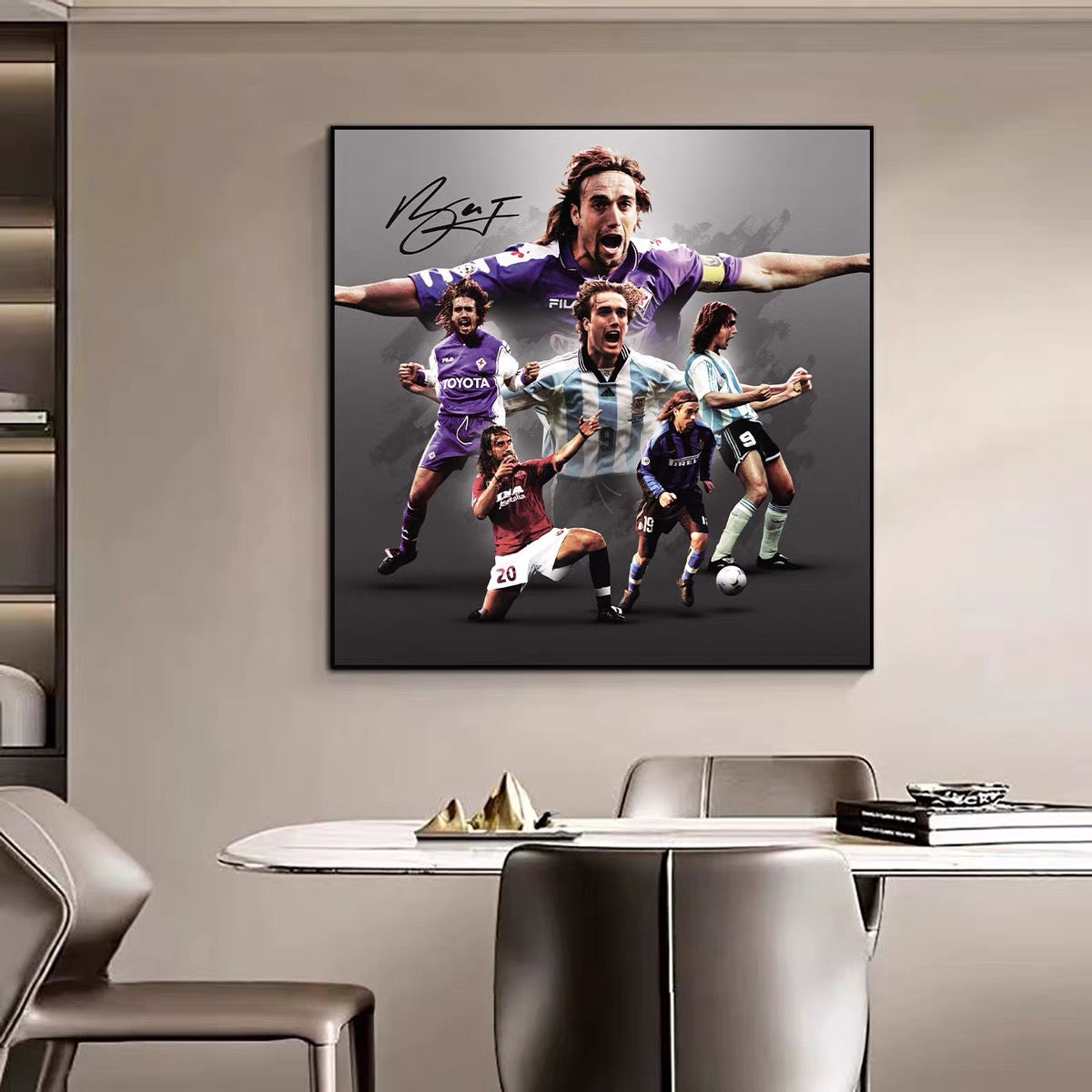 Batistuta Football Legend Poster – Iconic Sports Wall Art