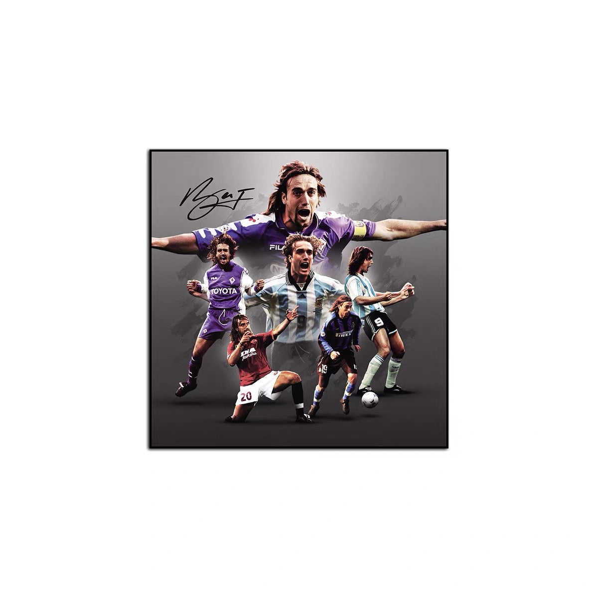 Batistuta Football Legend Poster – Iconic Sports Wall Art