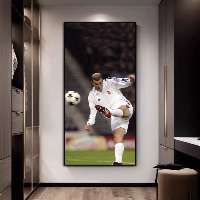 Zinedine Zidane Real Madrid Poster – Iconic Football Wall Art