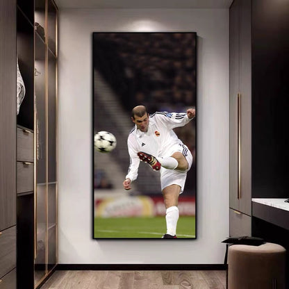 Zinedine Zidane Real Madrid Poster – Iconic Football Wall Art