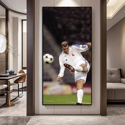 Zinedine Zidane Real Madrid Poster – Iconic Football Wall Art
