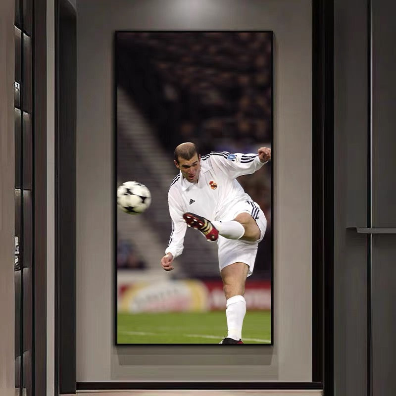Zinedine Zidane Real Madrid Poster – Iconic Football Wall Art