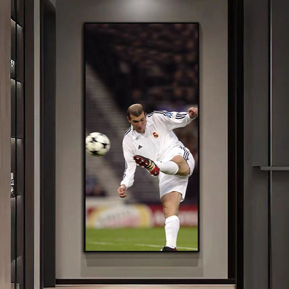 Zinedine Zidane Real Madrid Poster – Iconic Football Wall Art