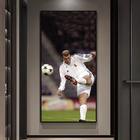 Zinedine Zidane Real Madrid Poster – Iconic Football Wall Art