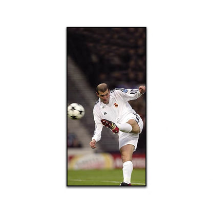 Zinedine Zidane Real Madrid Poster – Iconic Football Wall Art