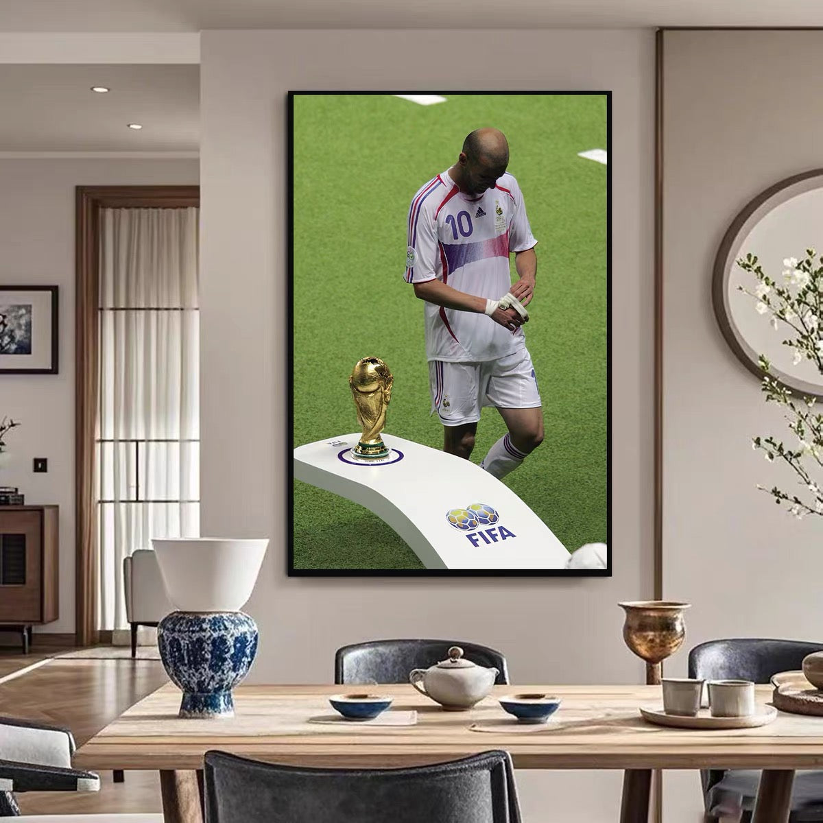 Zinedine Zidane 2006 World Cup Headbutt Poster – Iconic Football History Wall Art