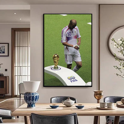 Zinedine Zidane 2006 World Cup Headbutt Poster – Iconic Football History Wall Art