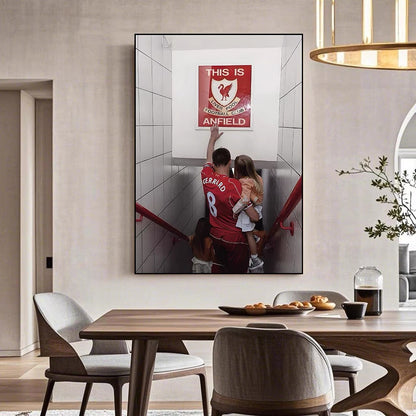 Steven Gerrard Liverpool Legend Poster – Iconic Football Wall Art