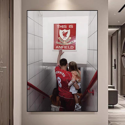 Steven Gerrard Liverpool Legend Poster – Iconic Football Wall Art