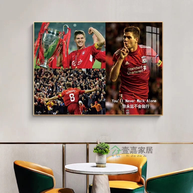 Steven Gerrard Liverpool Legend Poster – Iconic Football Wall Art