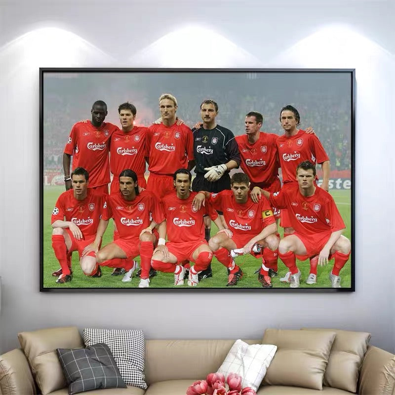 Gerrard Liverpool Wall Art – Classic Football Poster for Fans