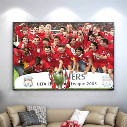 Gerrard Liverpool Wall Art – Classic Football Poster for Fans