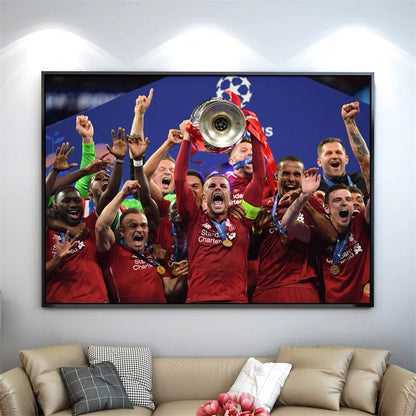Gerrard Liverpool Wall Art – Classic Football Poster for Fans