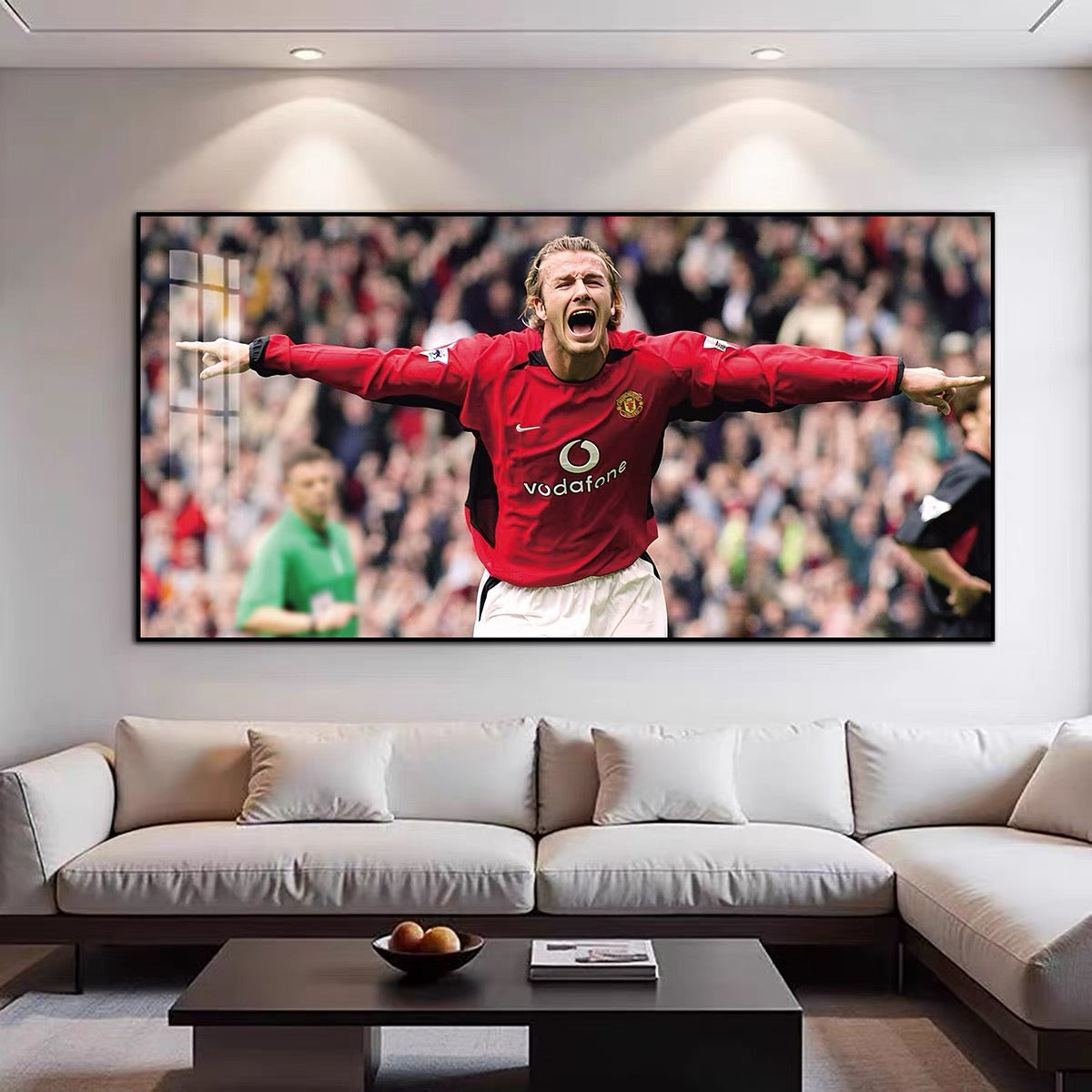 Beckham Iconic Football Poster – Classic Sports Wall Decor