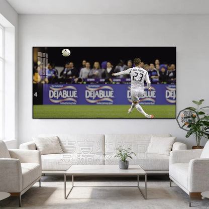Beckham Iconic Football Poster – Classic Sports Wall Decor