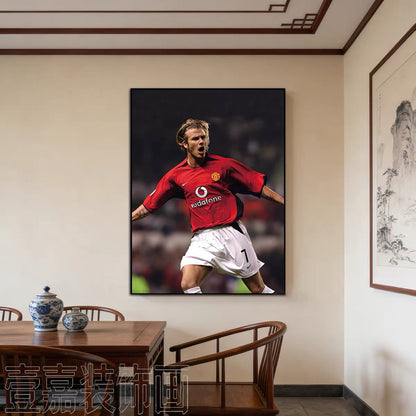 David Beckham Legend Wall Art – Stylish Football Room Decor