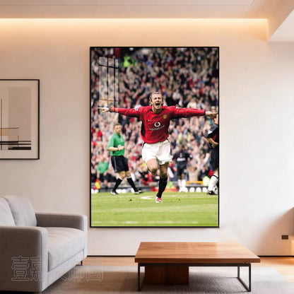 David Beckham Legend Wall Art – Stylish Football Room Decor