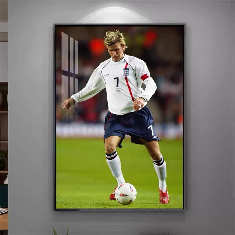 David Beckham Legend Wall Art – Stylish Football Room Decor