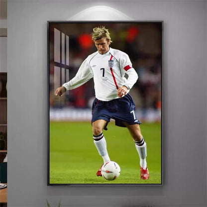 David Beckham Legend Wall Art – Stylish Football Room Decor