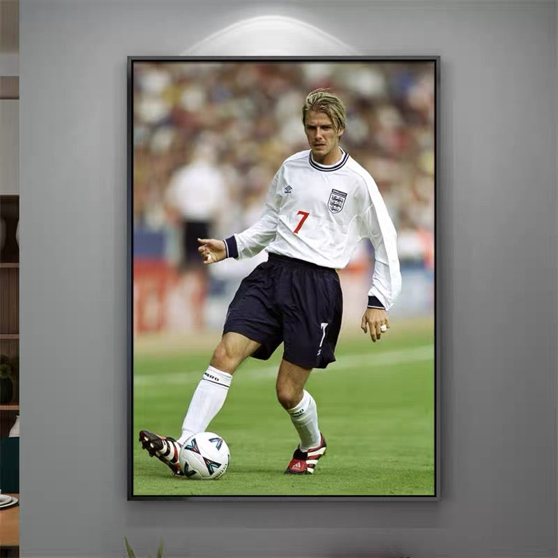 David Beckham Legend Wall Art – Stylish Football Room Decor