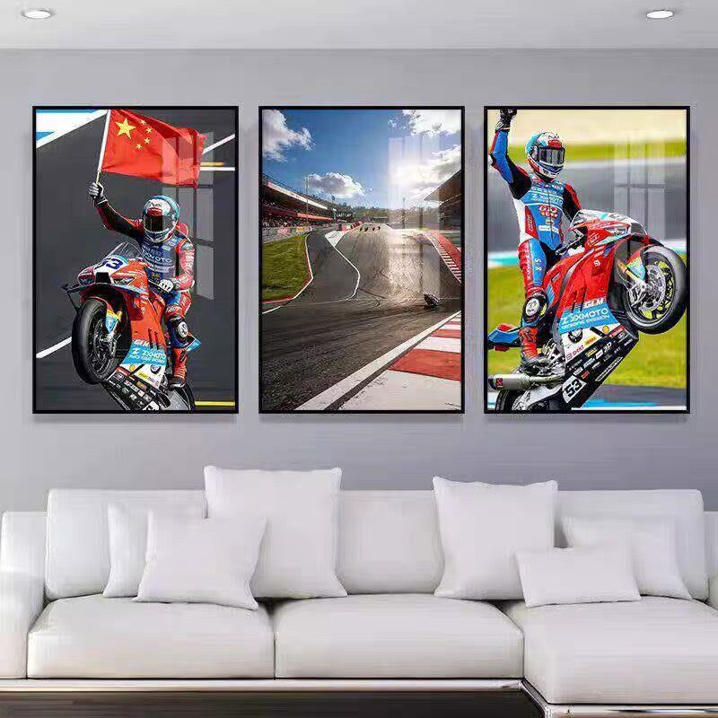 🏍️ Zhang Xue 820RR Superbike Wall Art – WSBK Inspired Motorcycle Poster