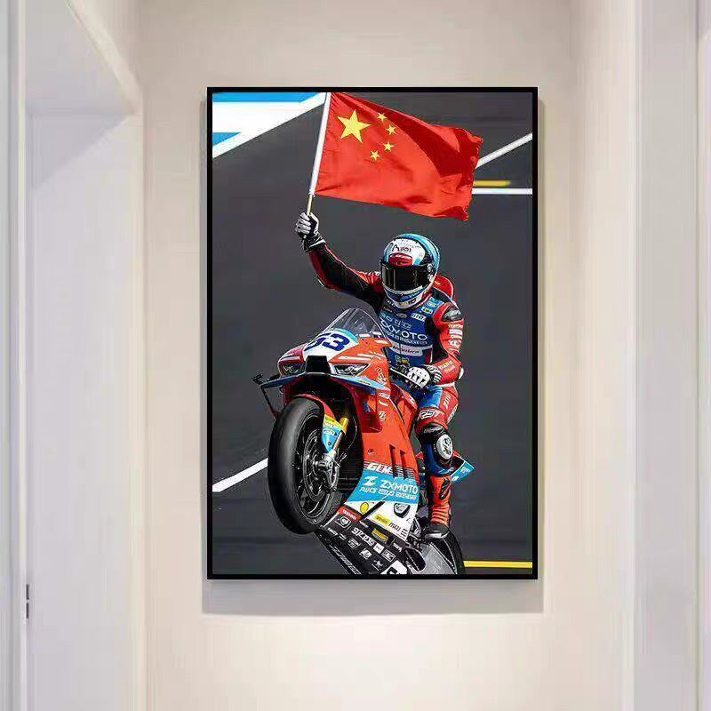 🏍️ Zhang Xue 820RR Superbike Wall Art – WSBK Inspired Motorcycle Poster