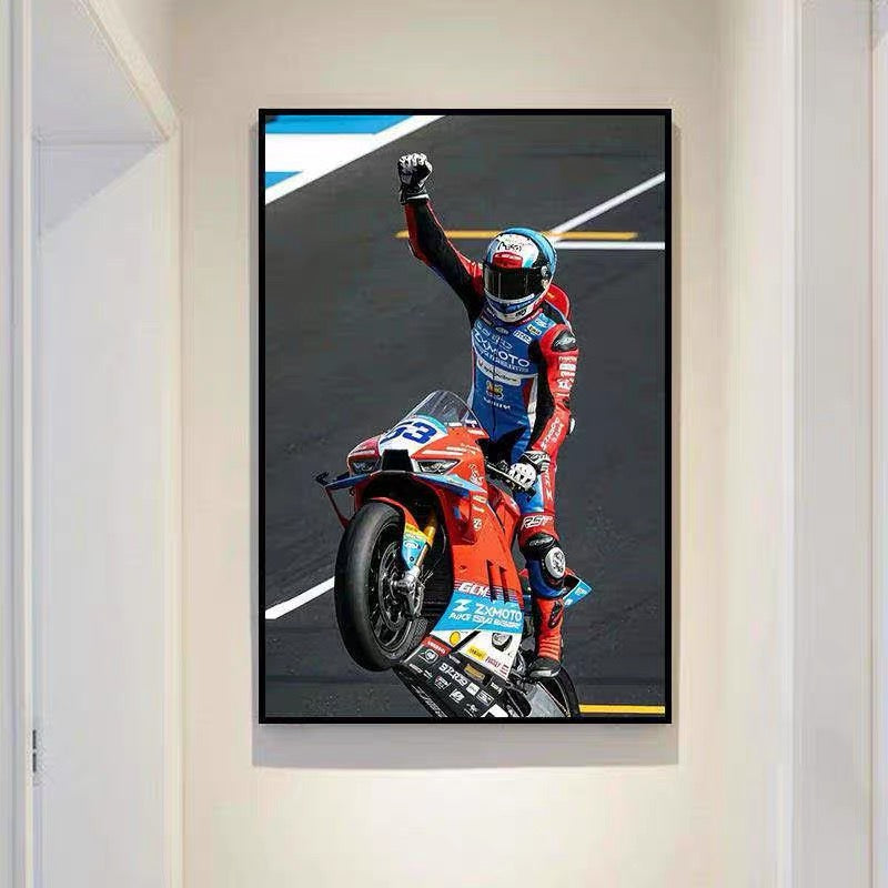 🏍️ Zhang Xue 820RR Superbike Wall Art – WSBK Inspired Motorcycle Poster