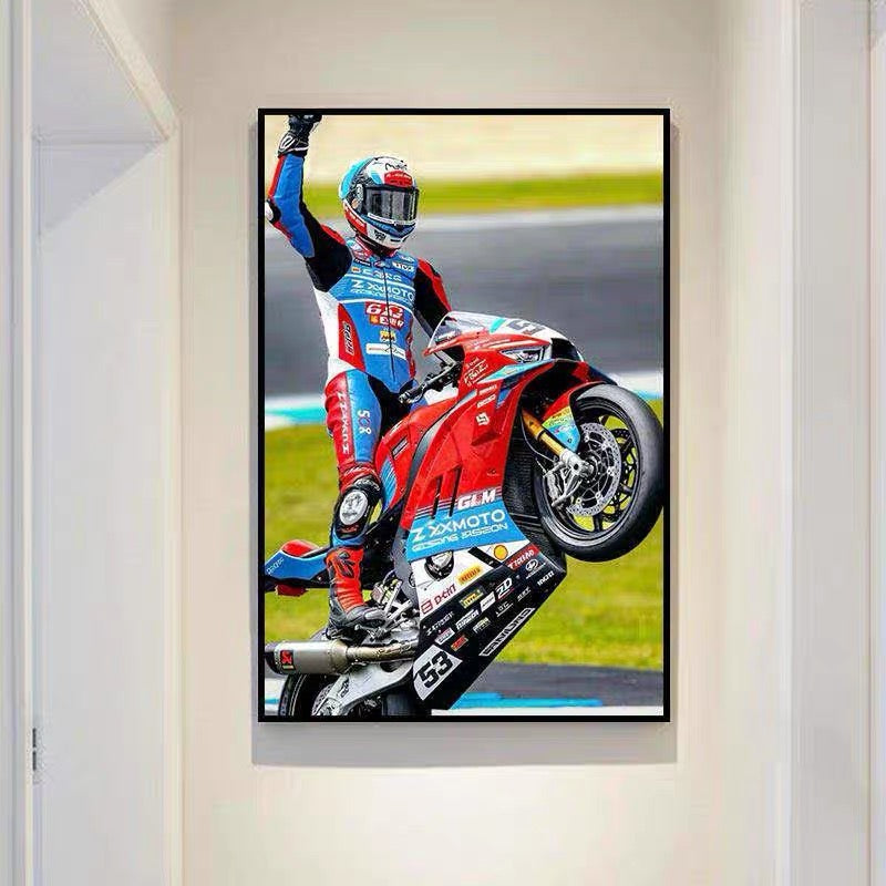 🏍️ Zhang Xue 820RR Superbike Wall Art – WSBK Inspired Motorcycle Poster
