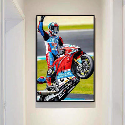 🏍️ Zhang Xue 820RR Superbike Wall Art – WSBK Inspired Motorcycle Poster