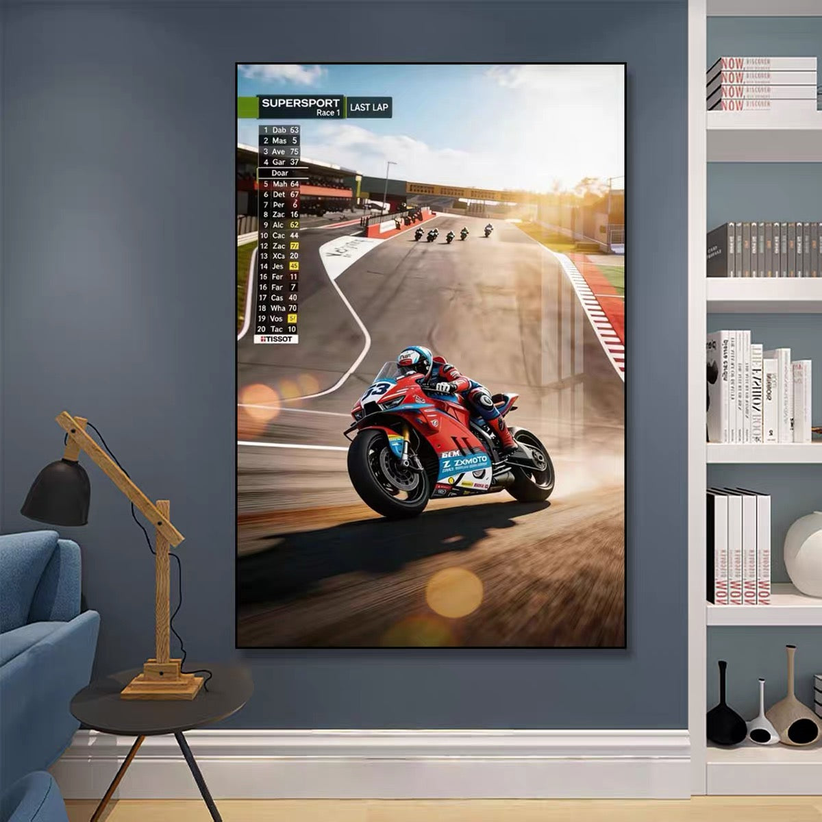 🏍️ Zhang Xue 820RR Superbike Wall Art – WSBK Inspired Motorcycle Poster