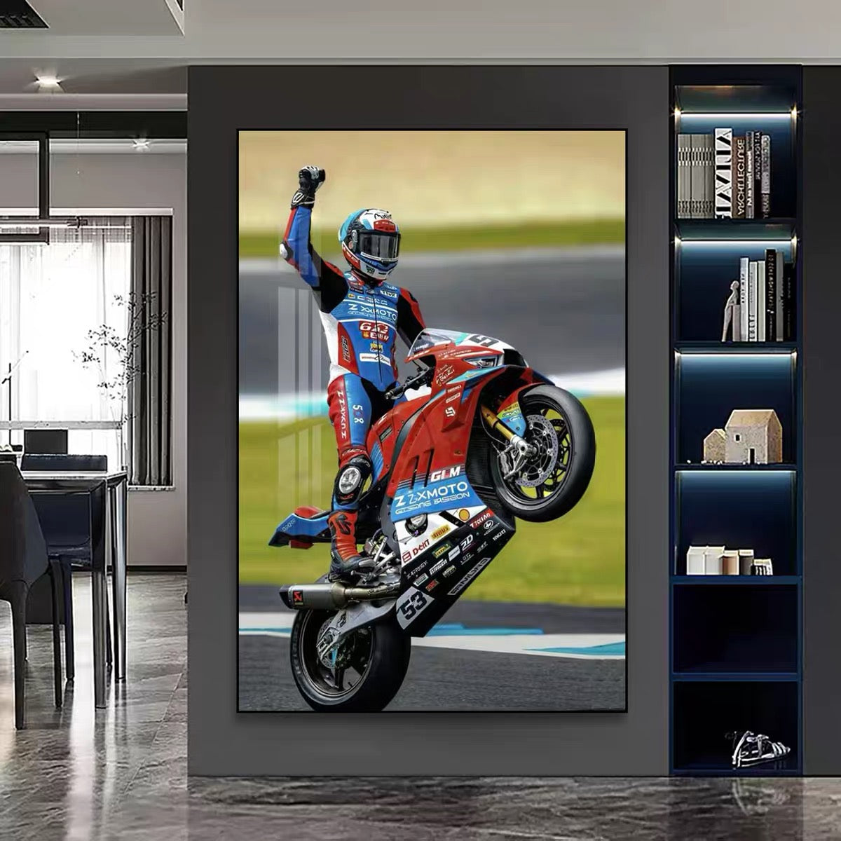 🏍️ Zhang Xue 820RR Superbike Wall Art – WSBK Inspired Motorcycle Poster