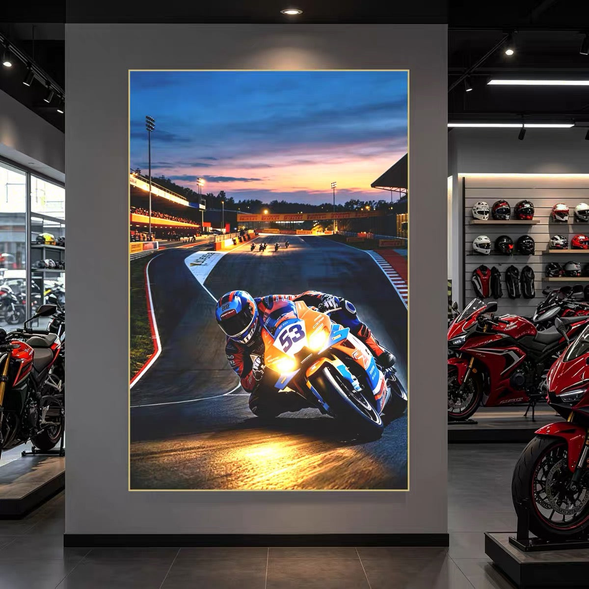 🏍️ Zhang Xue 820RR Superbike Wall Art – WSBK Inspired Motorcycle Poster