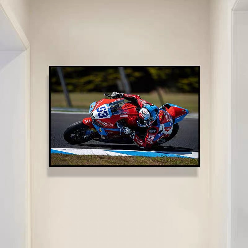 🏍️ Zhang Xue 820RR Superbike Wall Art – WSBK Inspired Motorcycle Poster