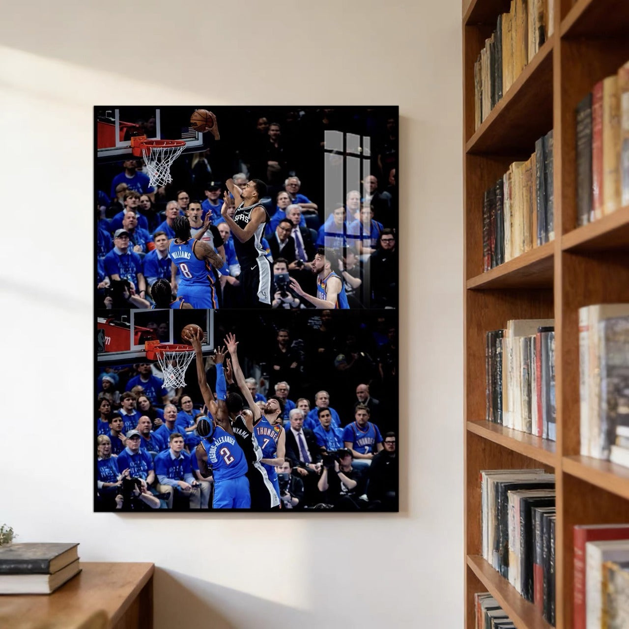 Victor Wembanyama Poster – 41 Points 24 Rebounds Dunk Wall Art