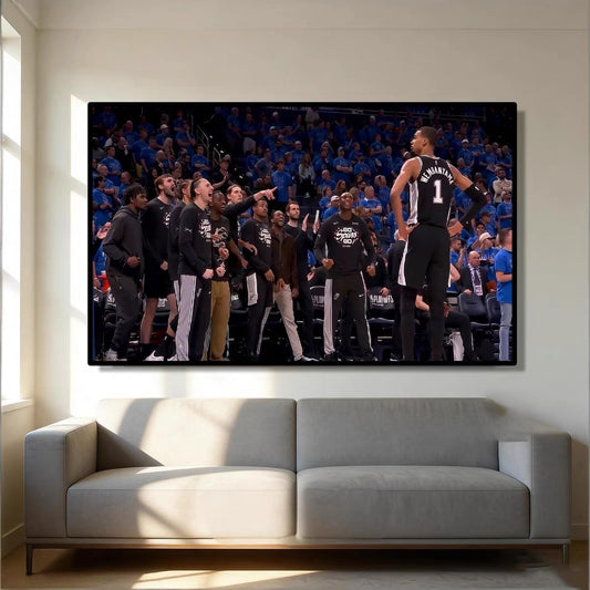 Victor Wembanyama Basketball Masterpiece Wall Art