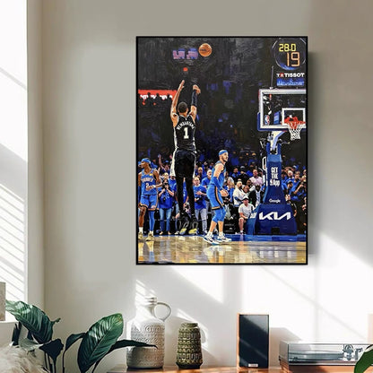Victor Wembanyama Poster – 41 Points 24 Rebounds Dunk Wall Art