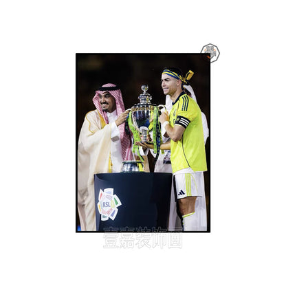 Cristiano Ronaldo Al Nassr 2025/26 Champions Poster Wall Art – 37 Titles Football Decor