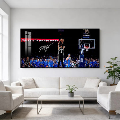 Victor Wembanyama Deep Three Poster – Basketball Masterpiece Wall Art