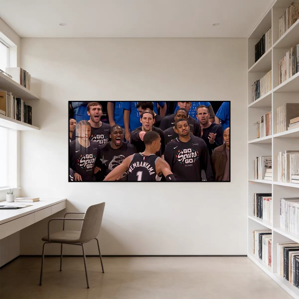 Victor Wembanyama Deep Three Poster – Basketball Masterpiece Wall Art