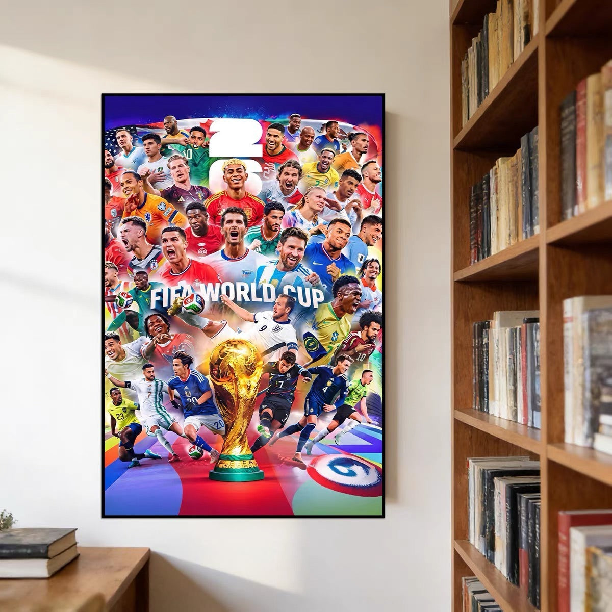 2026 World Cup Top 10 Football Legends Poster 🏆 Wall Art for Home & Office